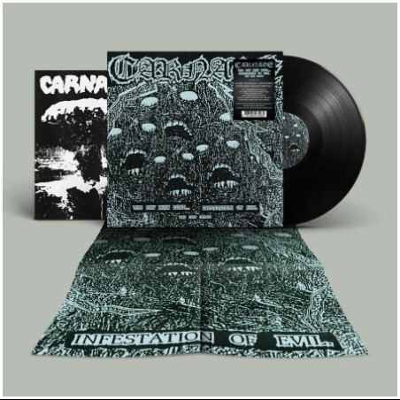 Carnage (SWE) "The Day Man Lost / Infestation of Evil" LP € 21,00